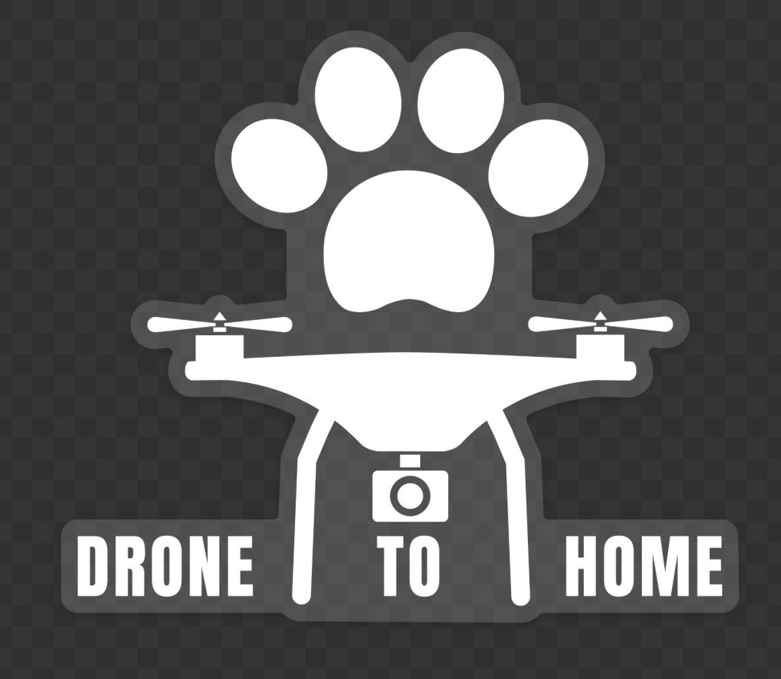 Drone to Home Window Decal