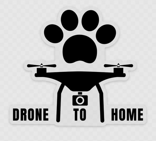 Drone to Home Window Decal